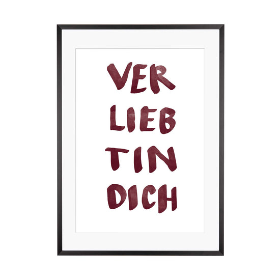 Art Print | Verliebt in dich