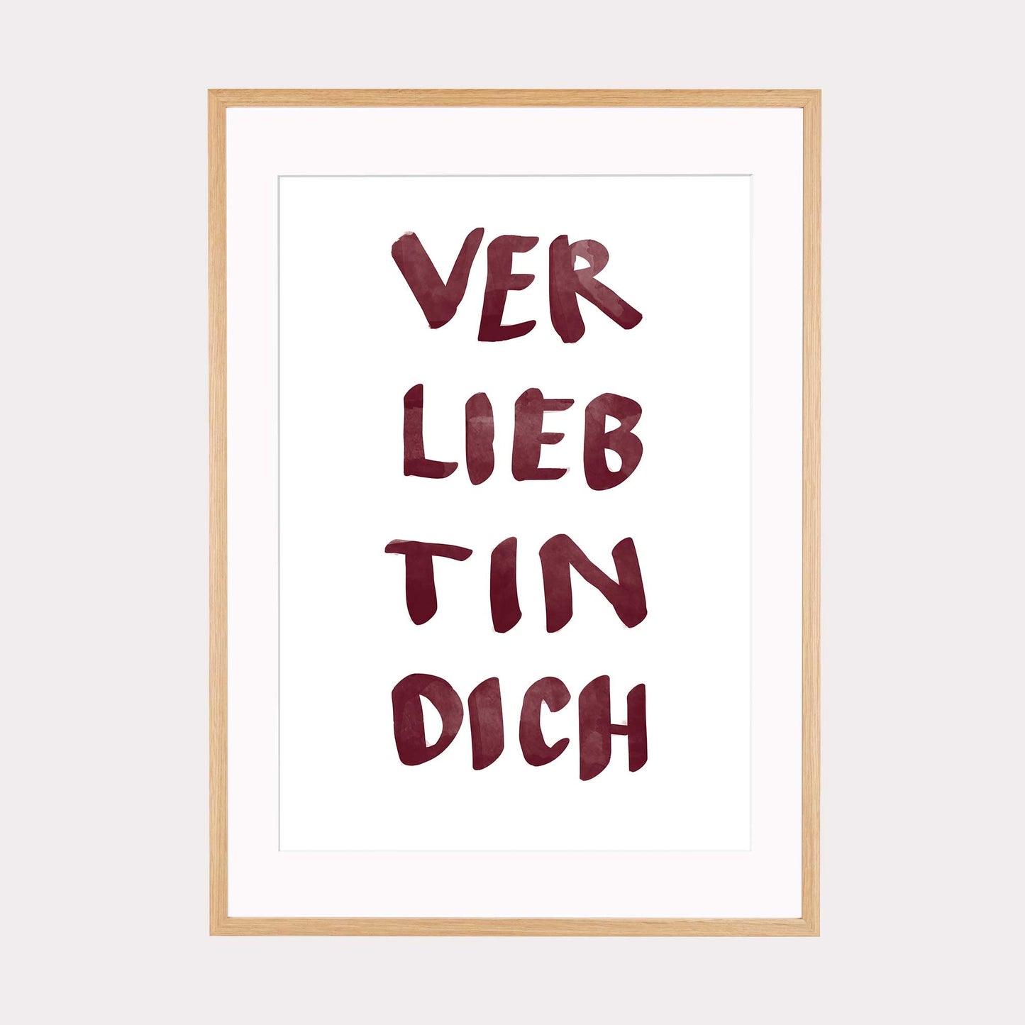 Art Print | Verliebt in dich