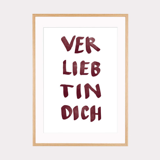 Art Print | Verliebt in dich