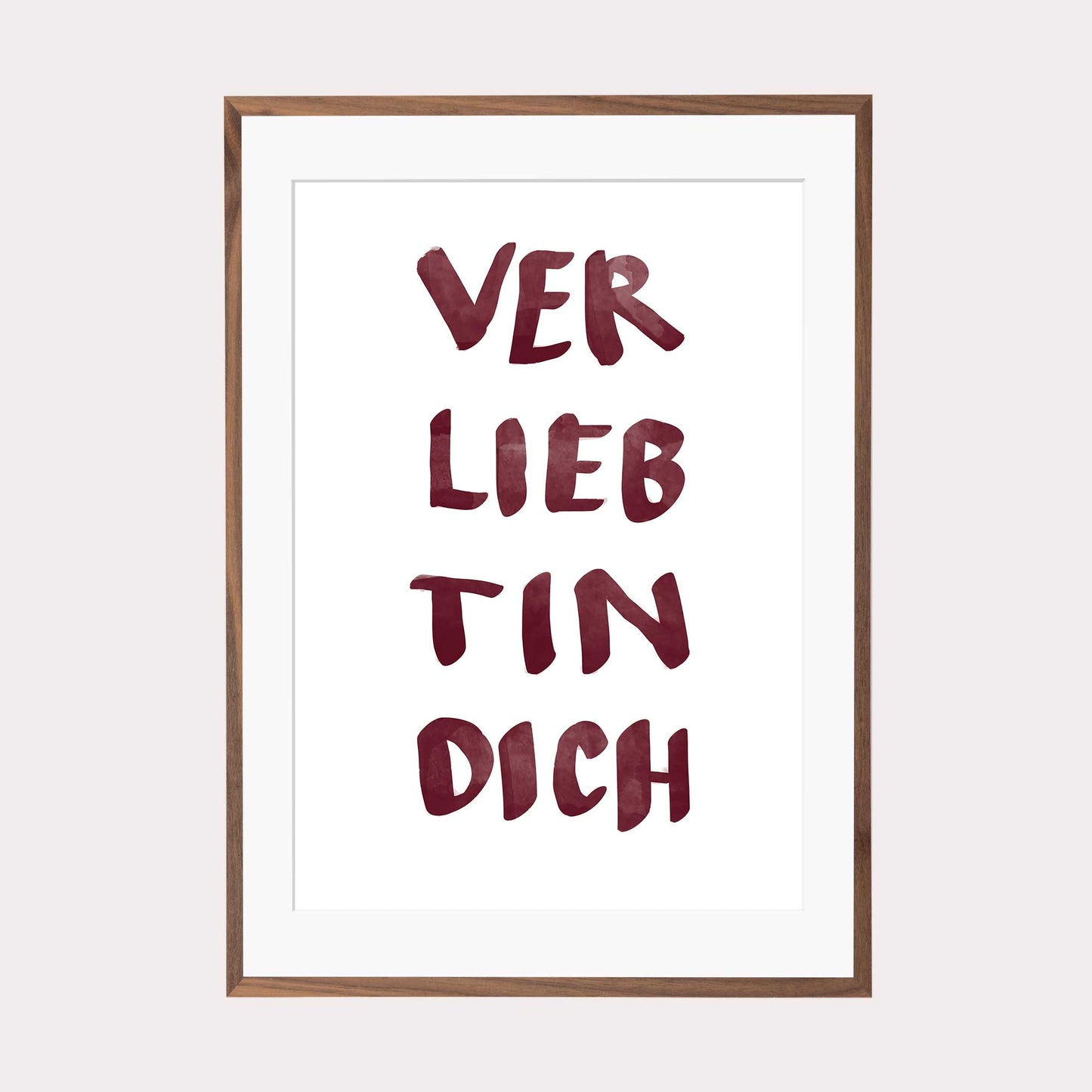 Art Print | Verliebt in dich