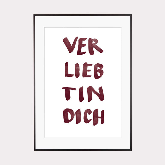 Art Print | Verliebt in dich