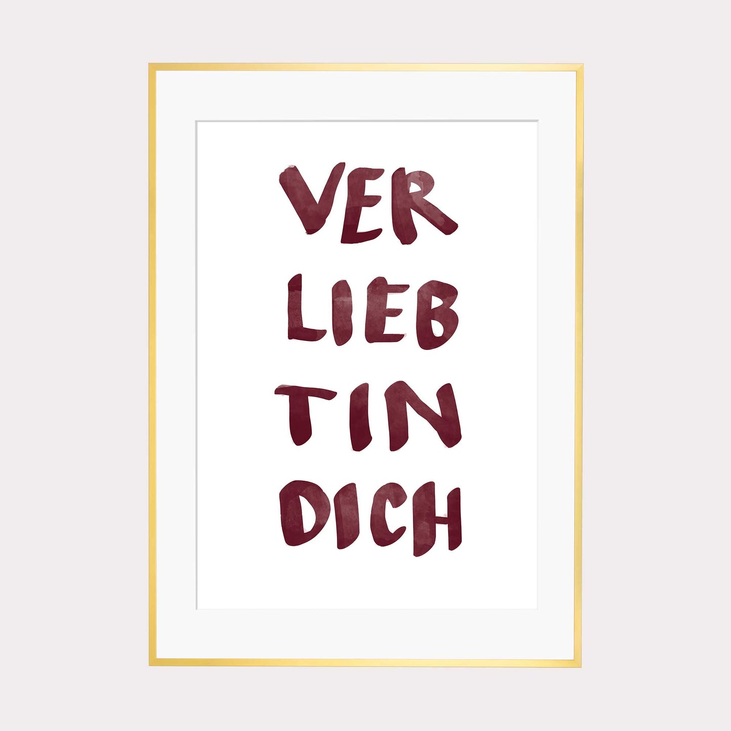 Art Print | Verliebt in dich