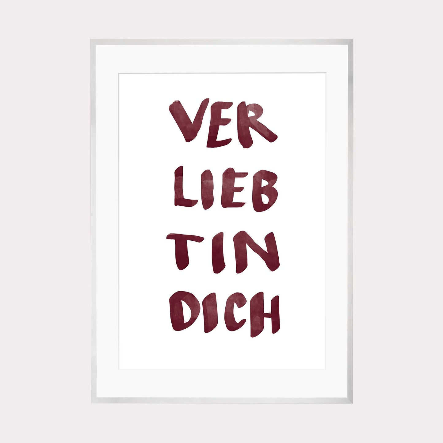 Art Print | Verliebt in dich