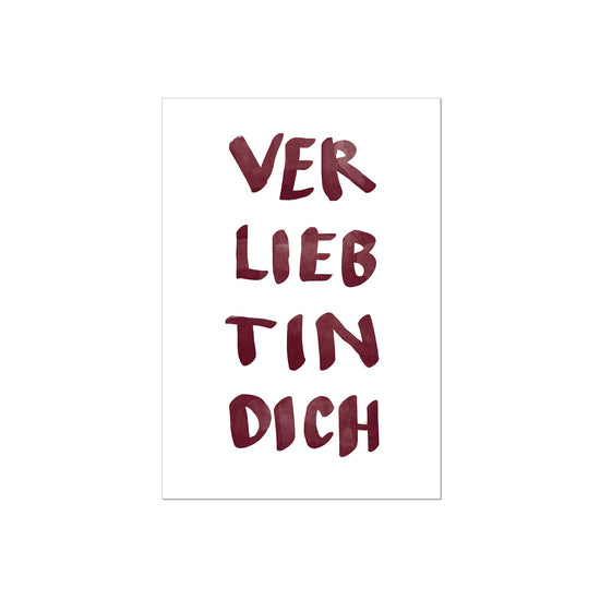 Art Print | Verliebt in dich