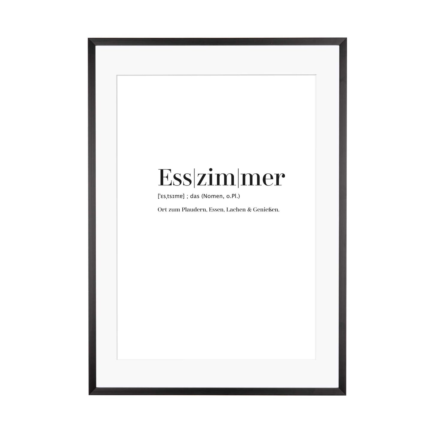 Art Print | Esszimmer - Worterklärung Definition à la Duden