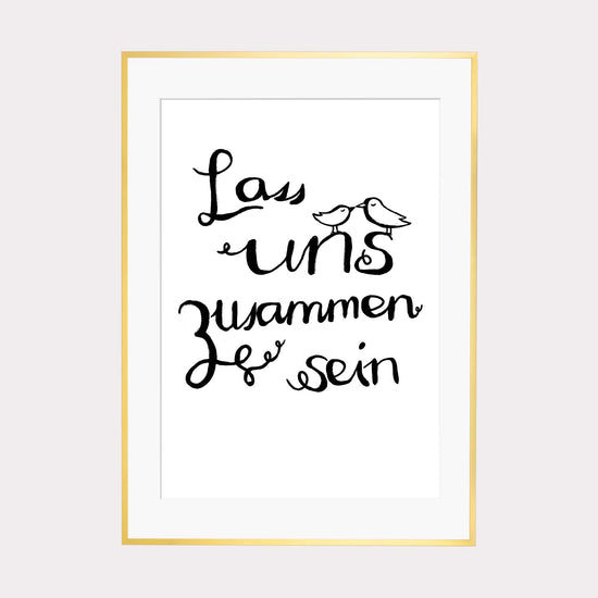 Illustration | Lass uns zusammen sein