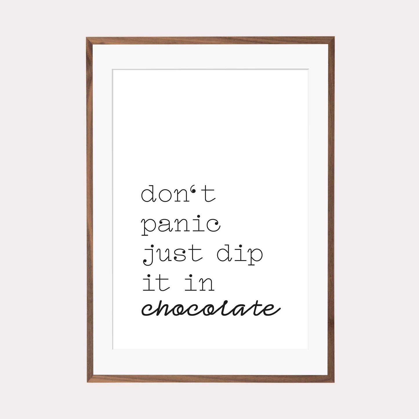 Art Print | Just dip it in chocolate