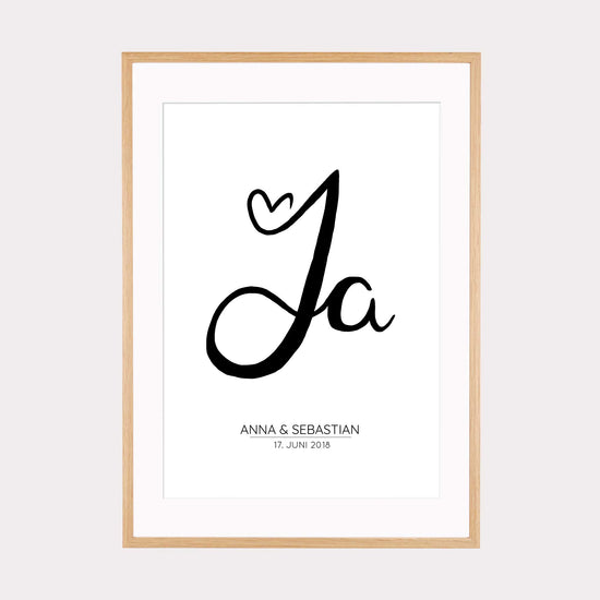 Print personalisierbar | JA Statement zur Hochzeit