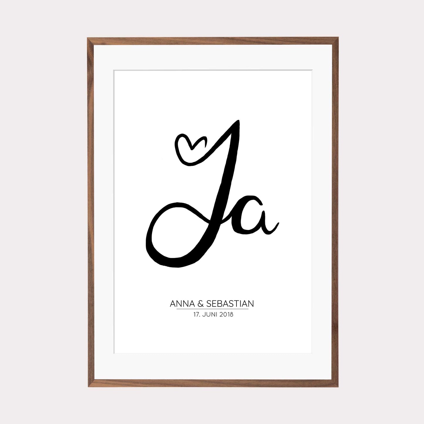 Print personalisierbar | JA Statement zur Hochzeit