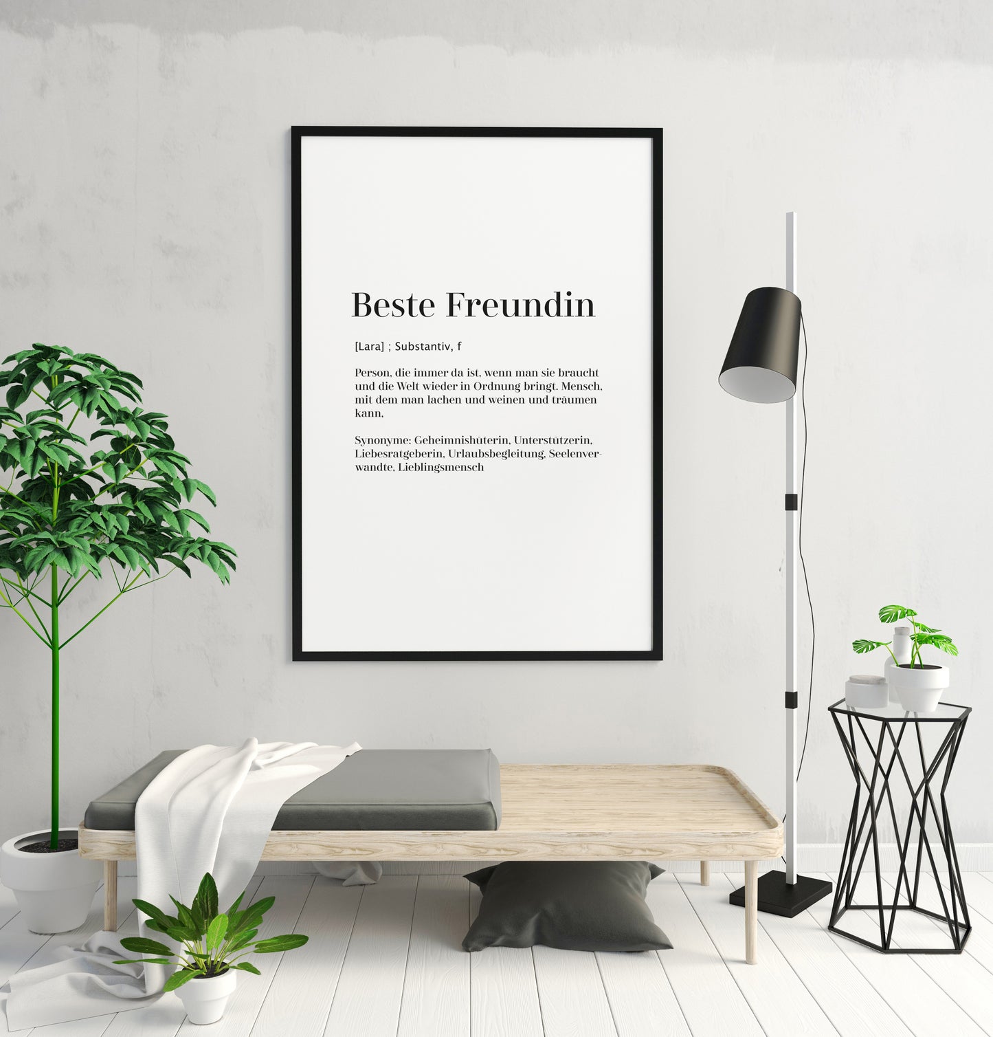 Art Print | Beste Freundin - Worterklärung Definition à la Duden