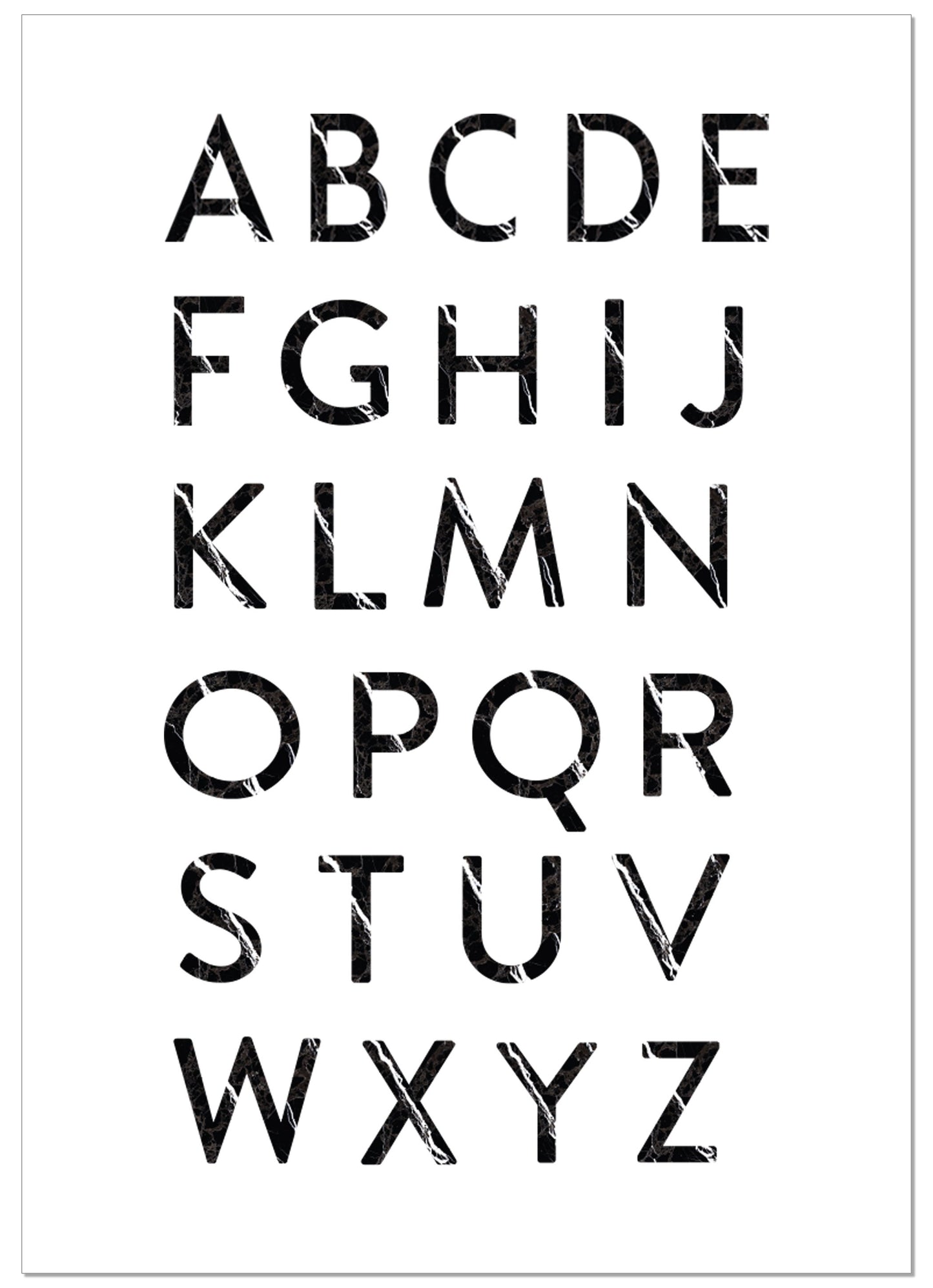 Art Print | "Marble G" - Buchstabe Alphabet