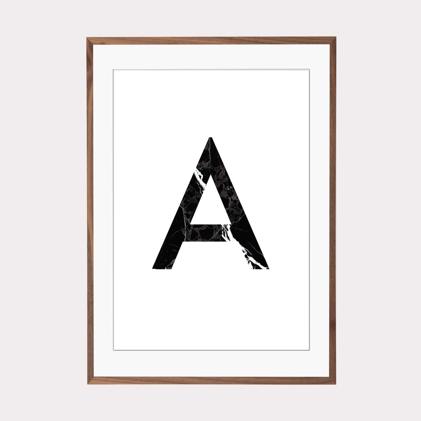 Art Print | "Marble A" - Buchstabe Alphabet