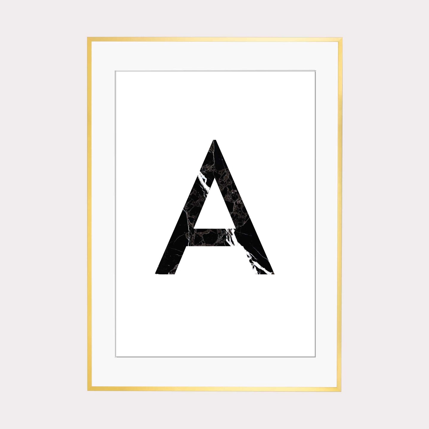 Art Print | "Marble A" - Buchstabe Alphabet