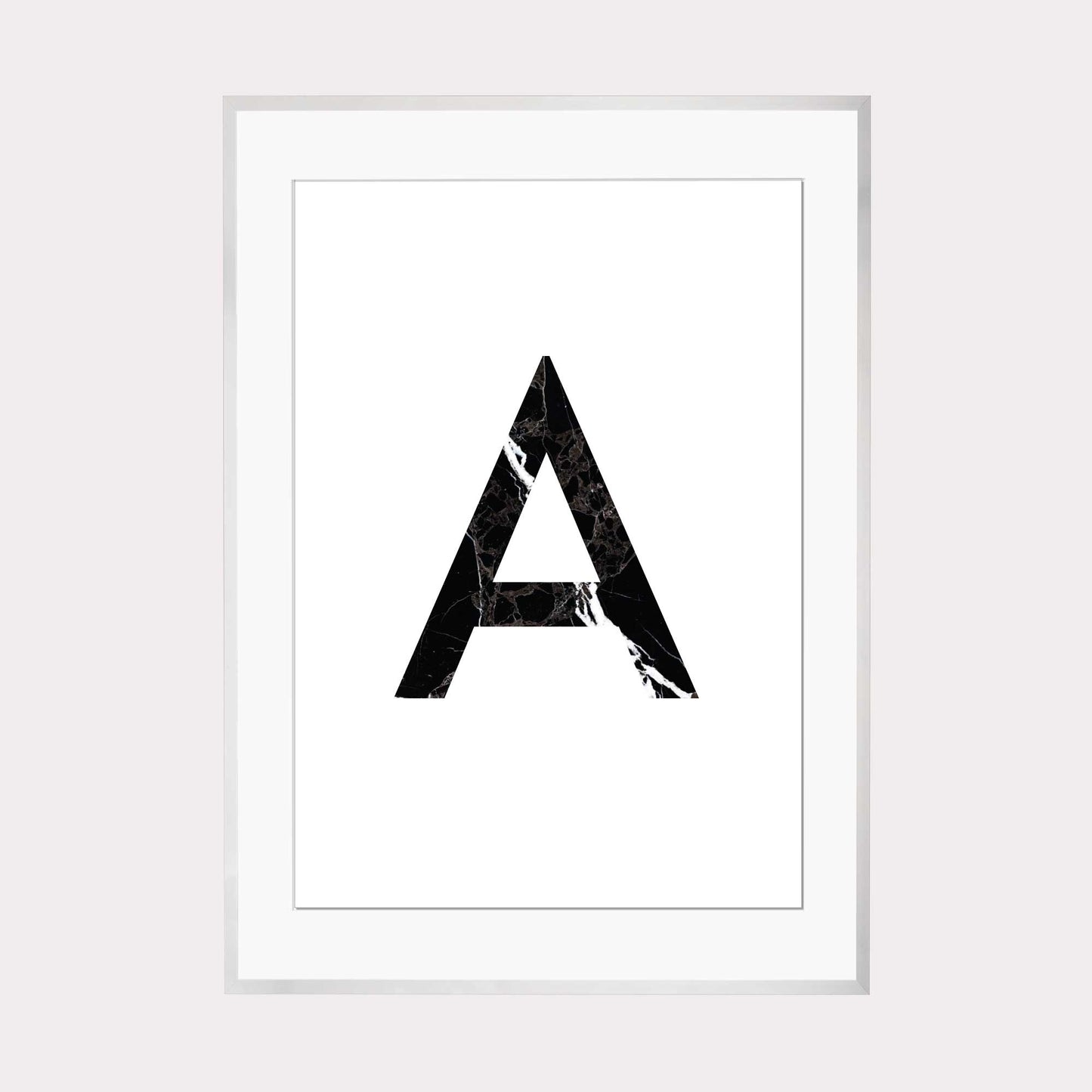 Art Print | "Marble A" - Buchstabe Alphabet