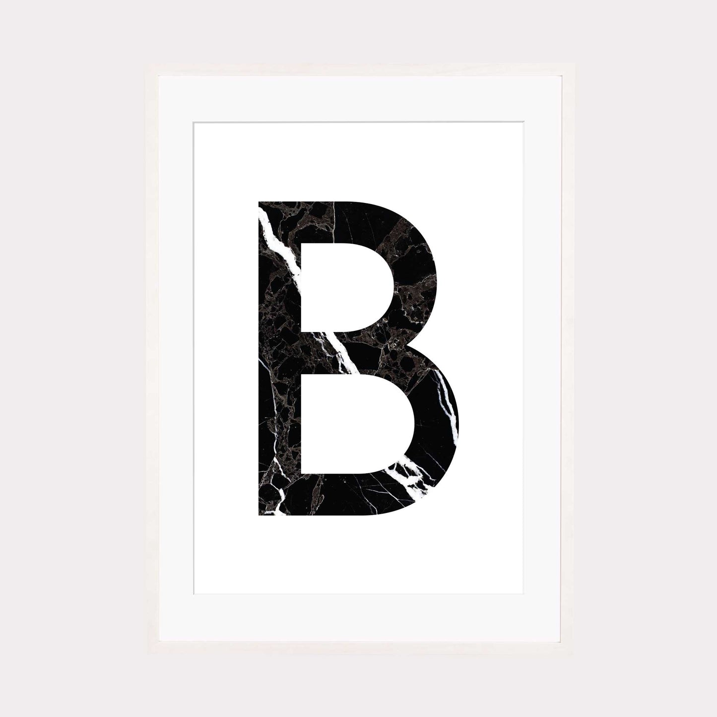 Art Print | "Marble B" - Buchstabe Alphabet