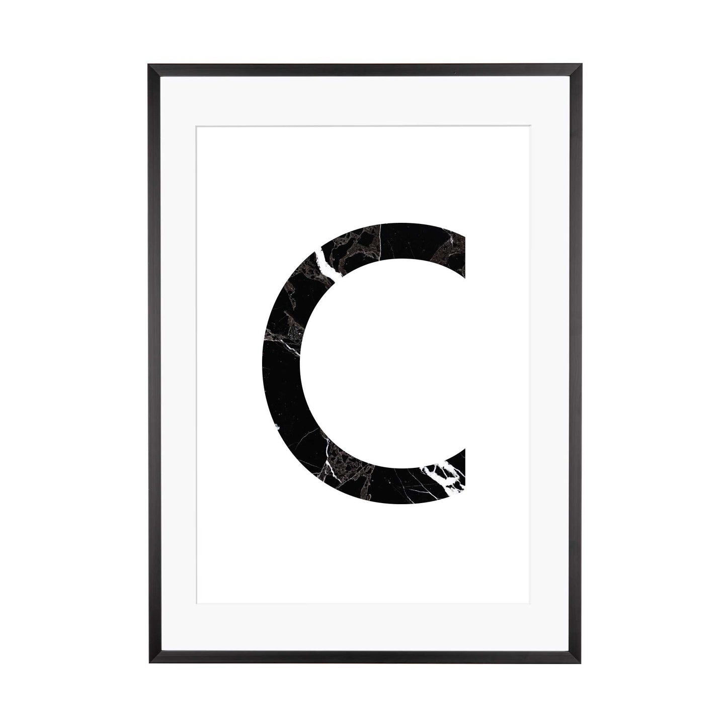 Art Print | "Marble C" - Buchstabe Alphabet