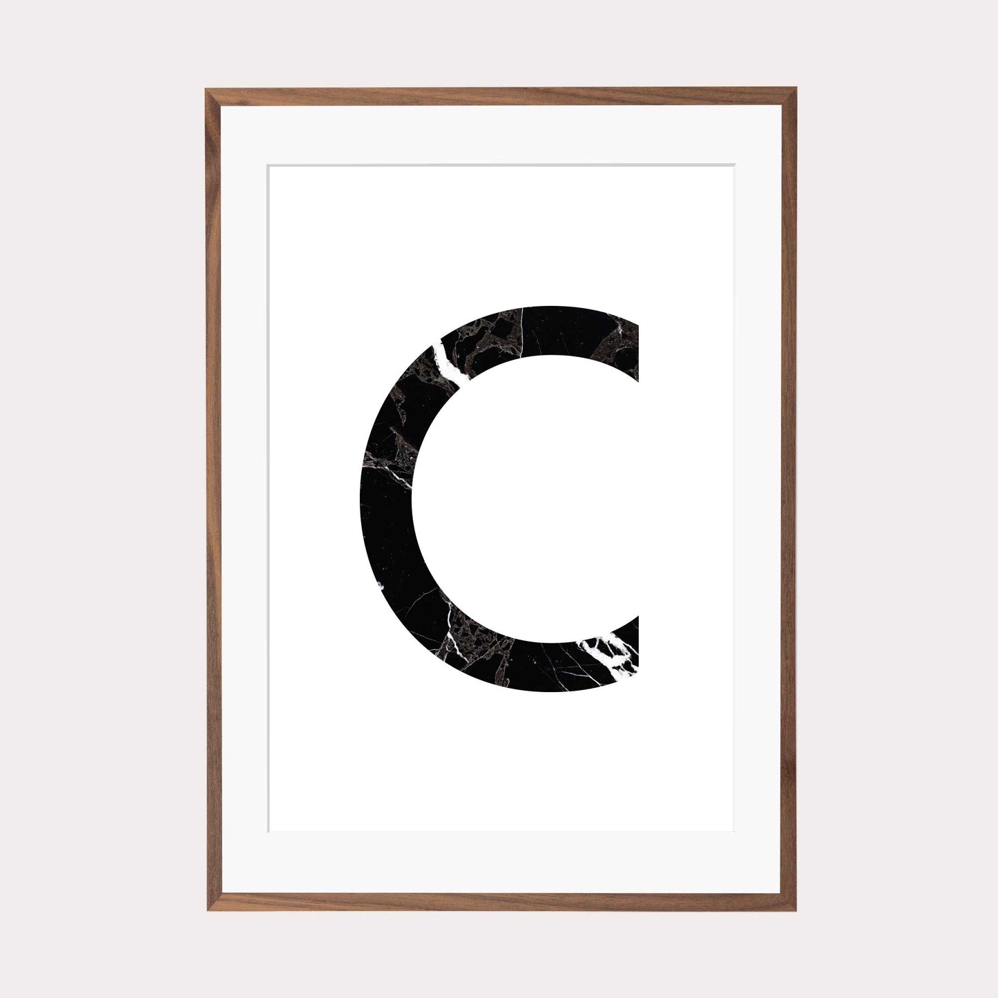 Art Print | "Marble C" - Buchstabe Alphabet