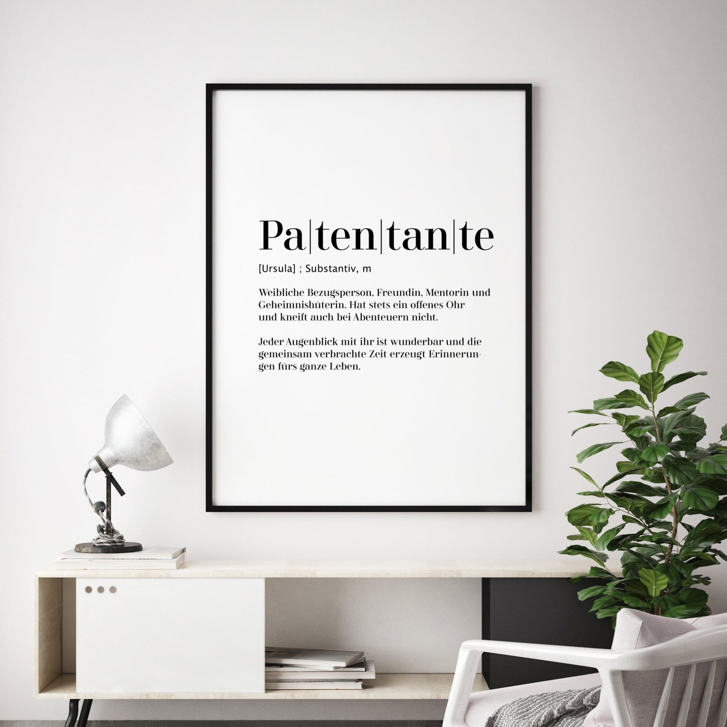 Print personalisierbar | Patentante - Worterklärung Definition