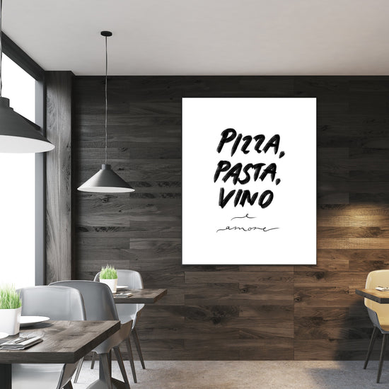 Poster Pizza Pasta Vino e Amore