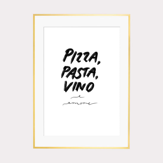 Art Print | Pizza Pasta Vino e Amore