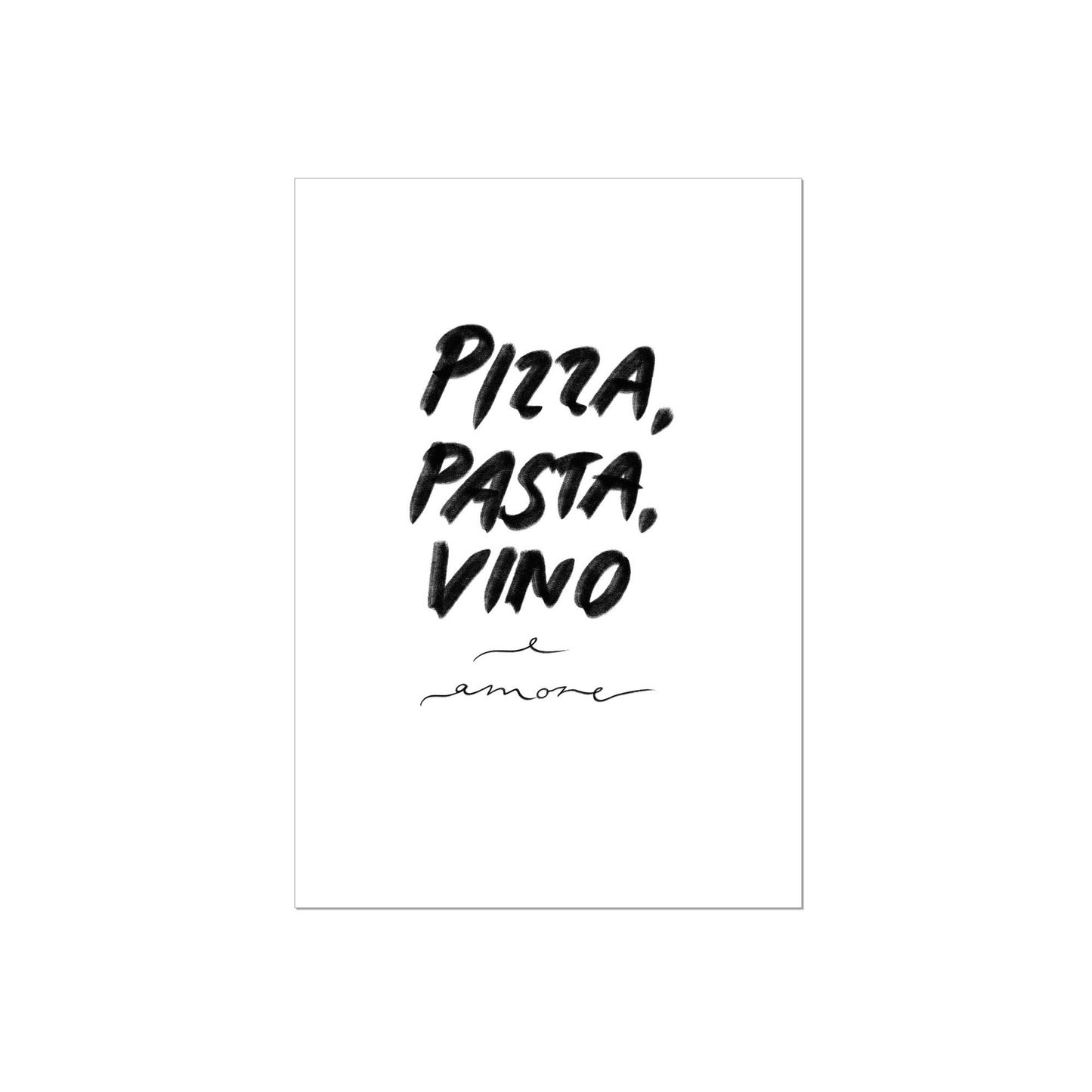 Art Print | Pizza Pasta Vino e Amore