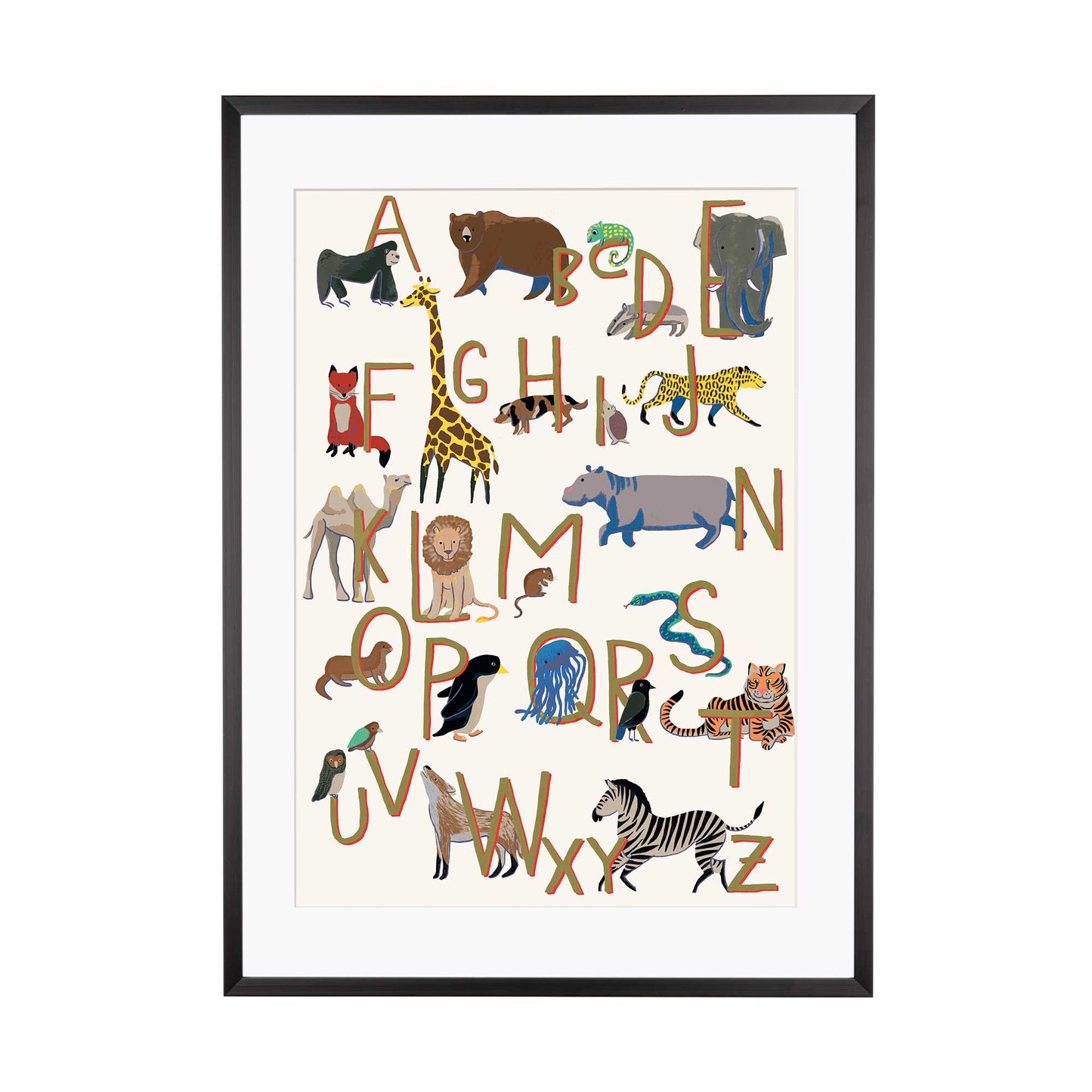 Art Print | ABC-Poster fürs Kinderzimmer - Illustration
