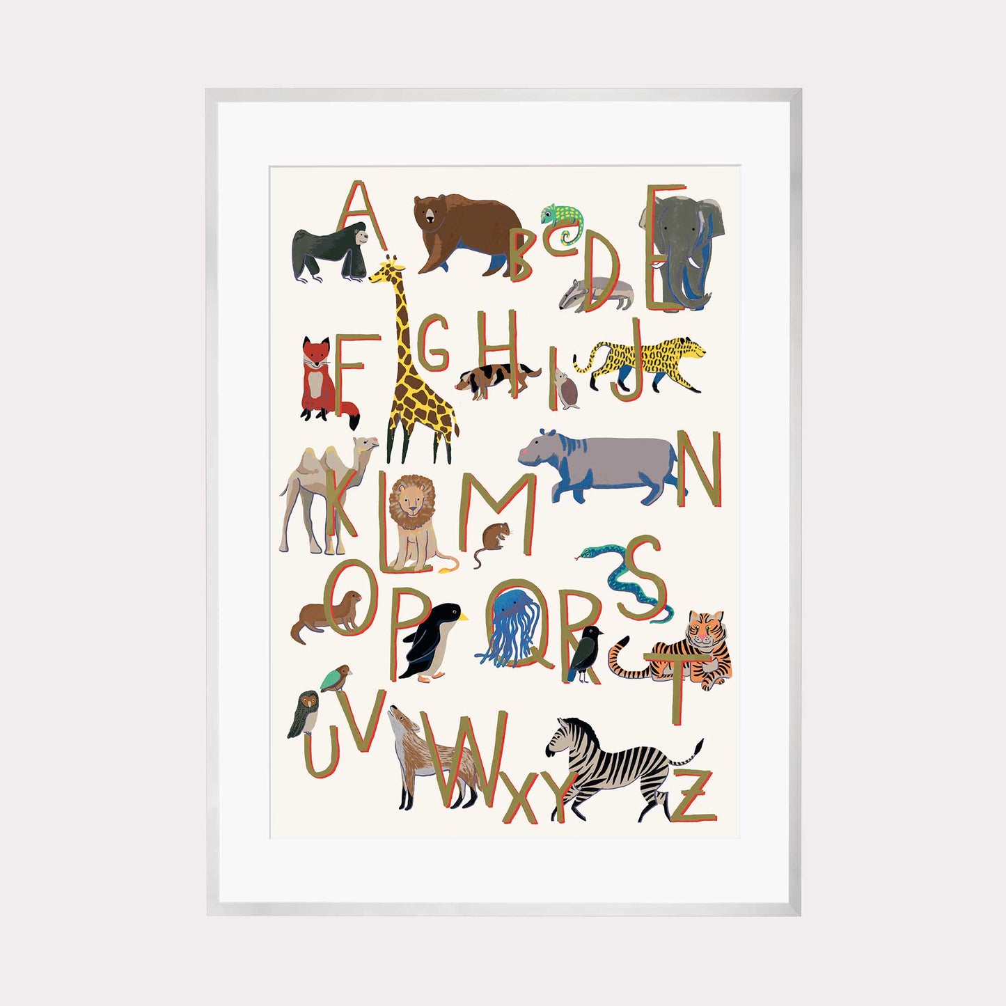 Laden Sie das Bild in den Galerie-Viewer, Art Print | ABC-Poster fürs Kinderzimmer - Illustration
