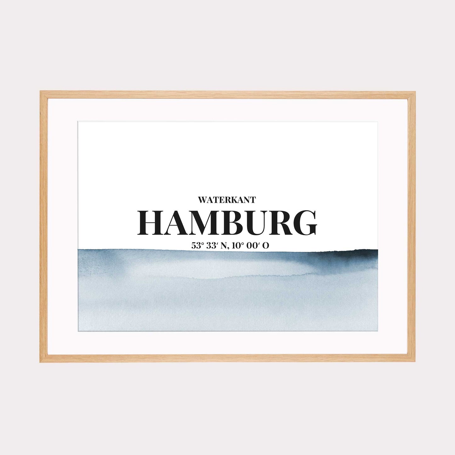 Print personalisierbar | Koordinaten Hamburg Waterkant
