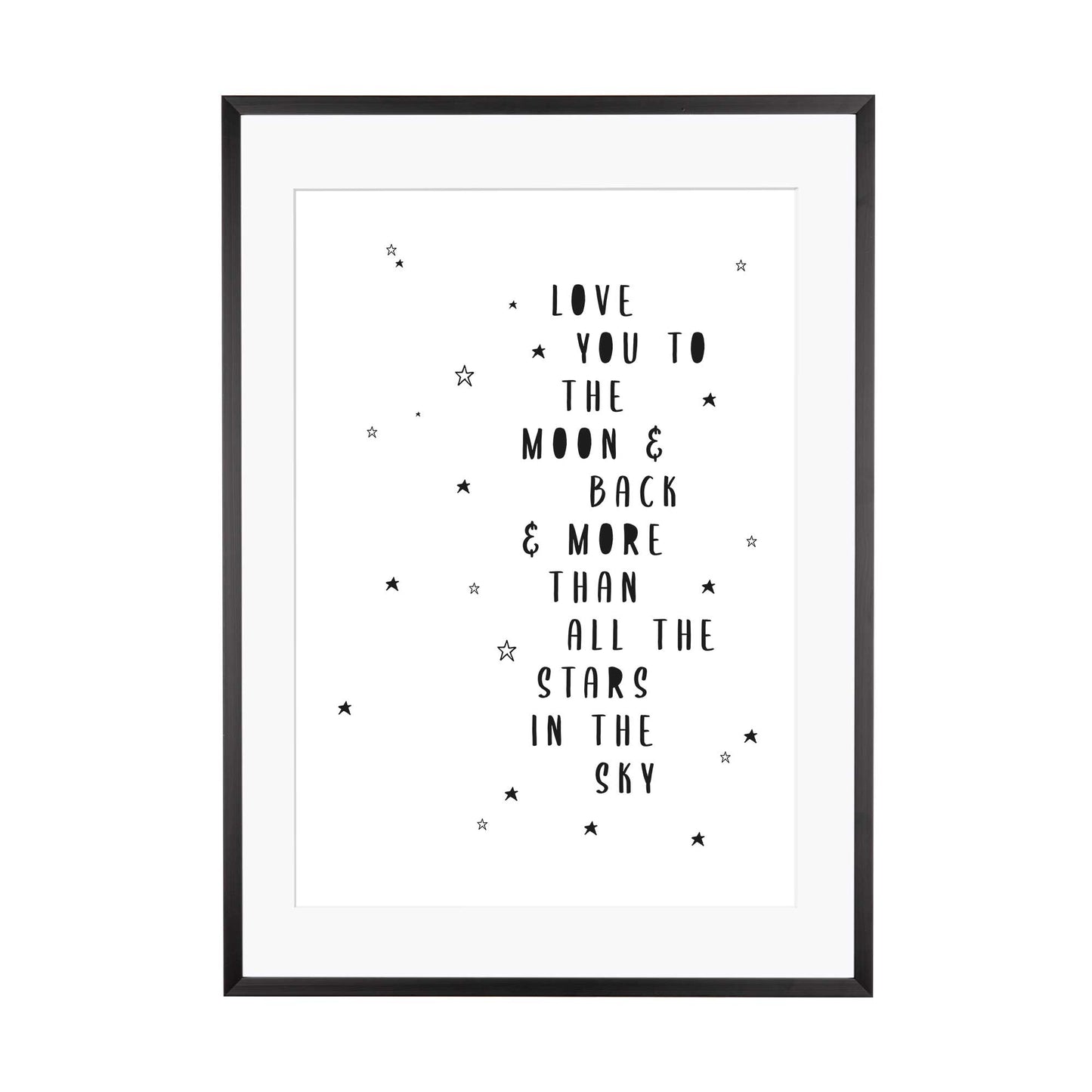 Laden Sie das Bild in den Galerie-Viewer, Art Print | Love you to the moon and back
