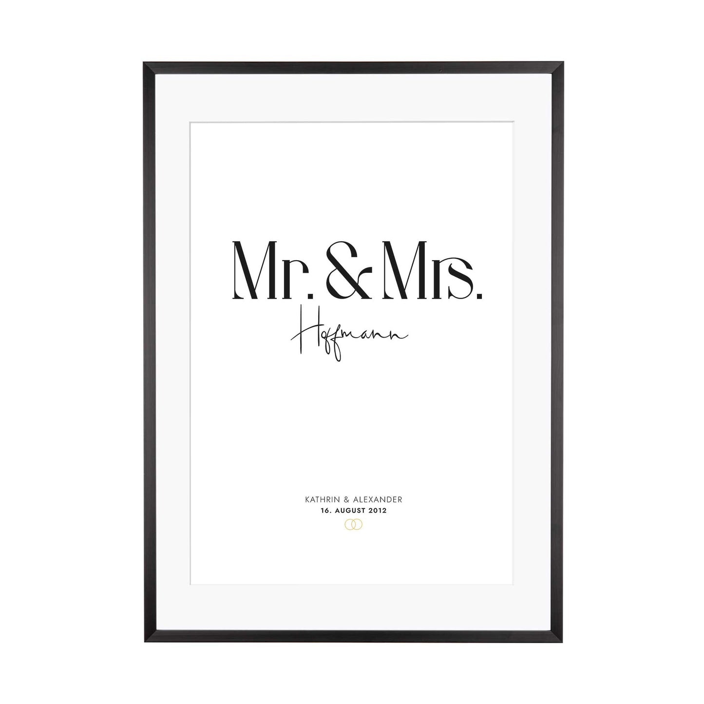 Print personalisierbar | Mr.  Mrs.  - Hochzeitspaar