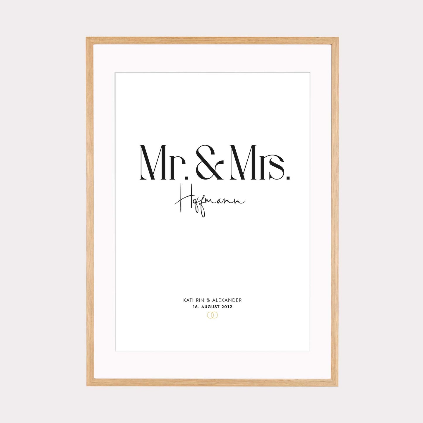 Print personalisierbar | Mr.  Mrs.  - Hochzeitspaar