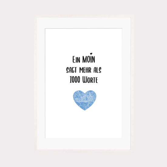 Art Print | Ein Moin sagt mehr als 1000 Worte