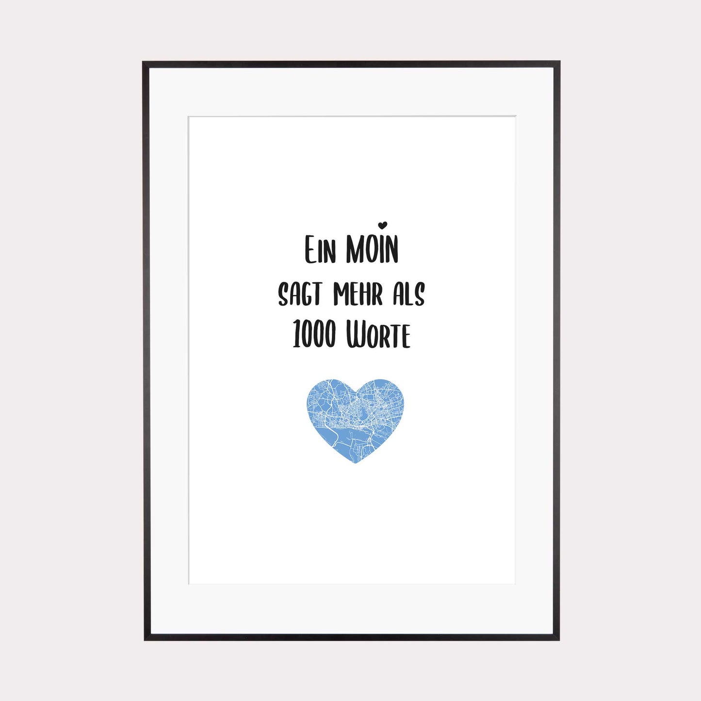 Art Print | Ein Moin sagt mehr als 1000 Worte