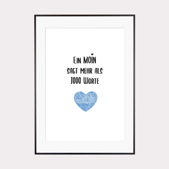 Art Print | Ein Moin sagt mehr als 1000 Worte