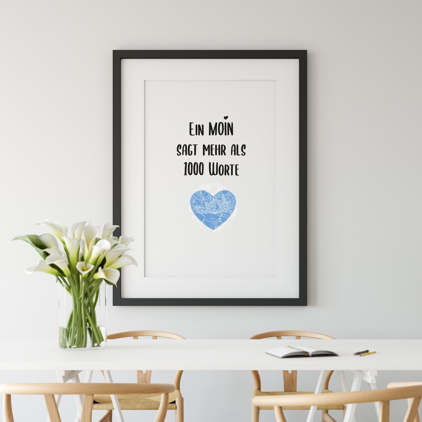 Art Print | Ein Moin sagt mehr als 1000 Worte