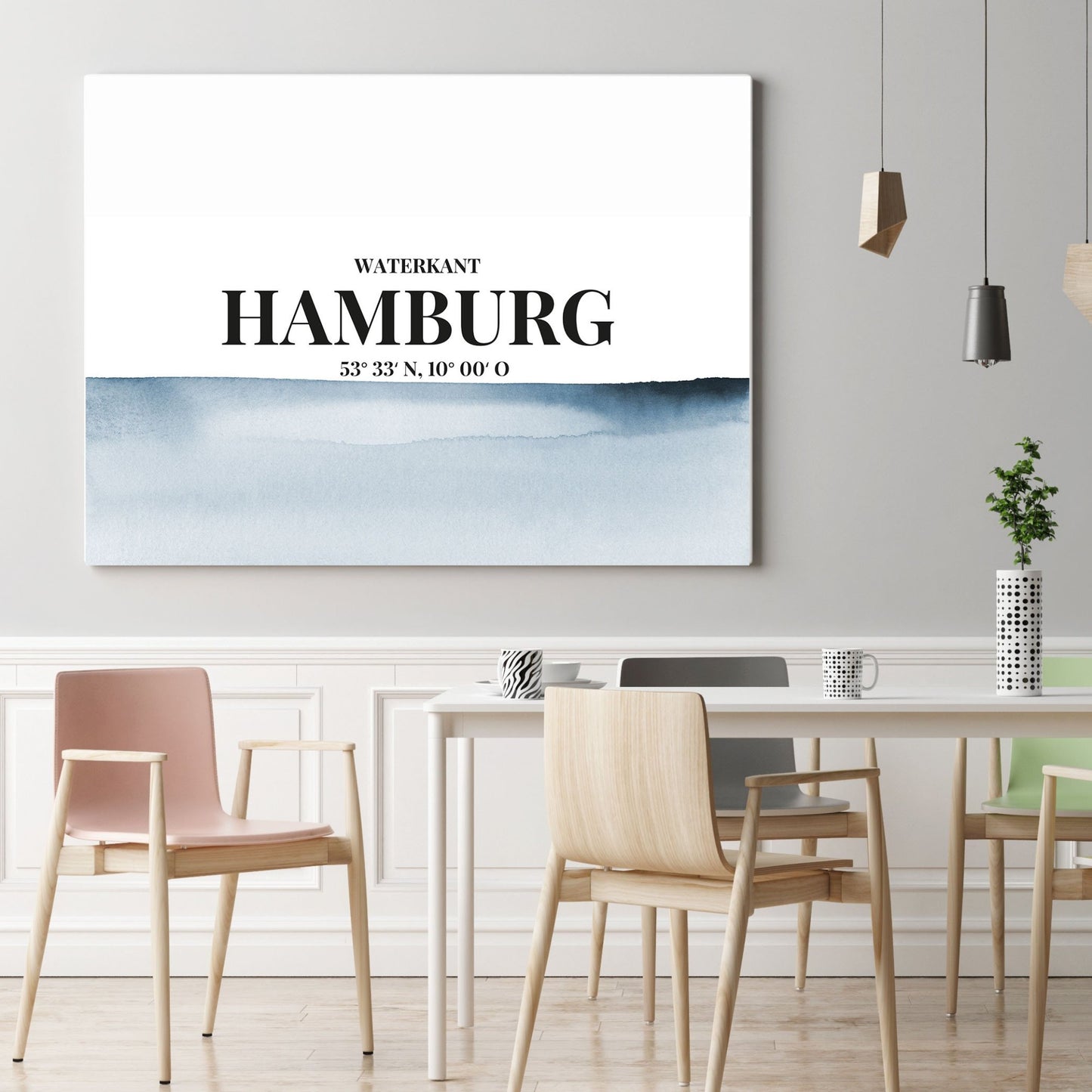 Print personalisierbar | Koordinaten Hamburg Waterkant