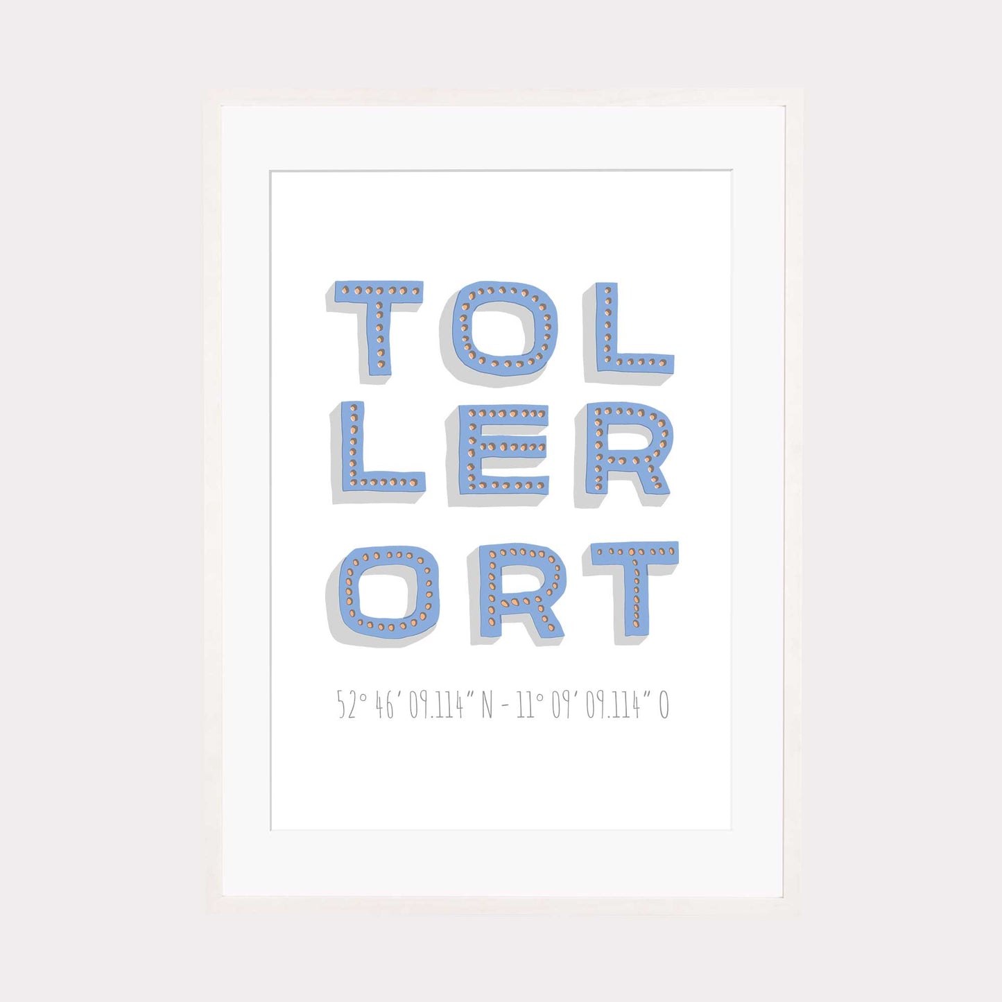 Print personalisierbar | Koordinaten Toller Ort