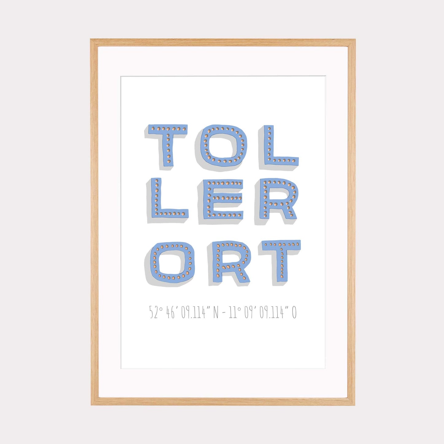 Print personalisierbar | Koordinaten Toller Ort