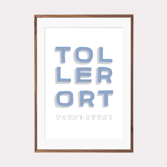 Print personalisierbar | Koordinaten Toller Ort