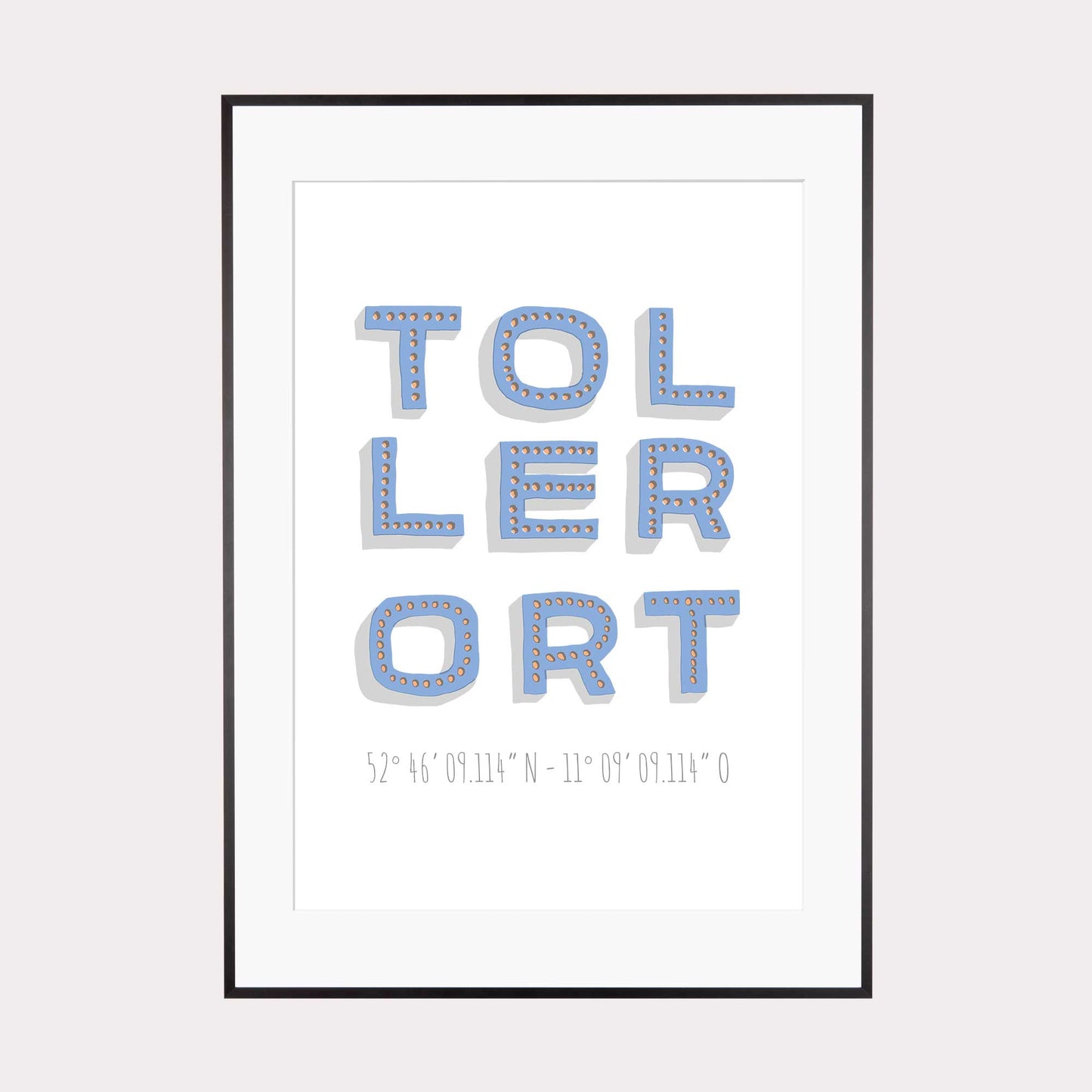 Print personalisierbar | Koordinaten Toller Ort