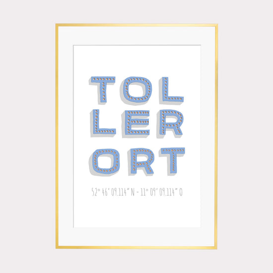 Print personalisierbar | Koordinaten Toller Ort