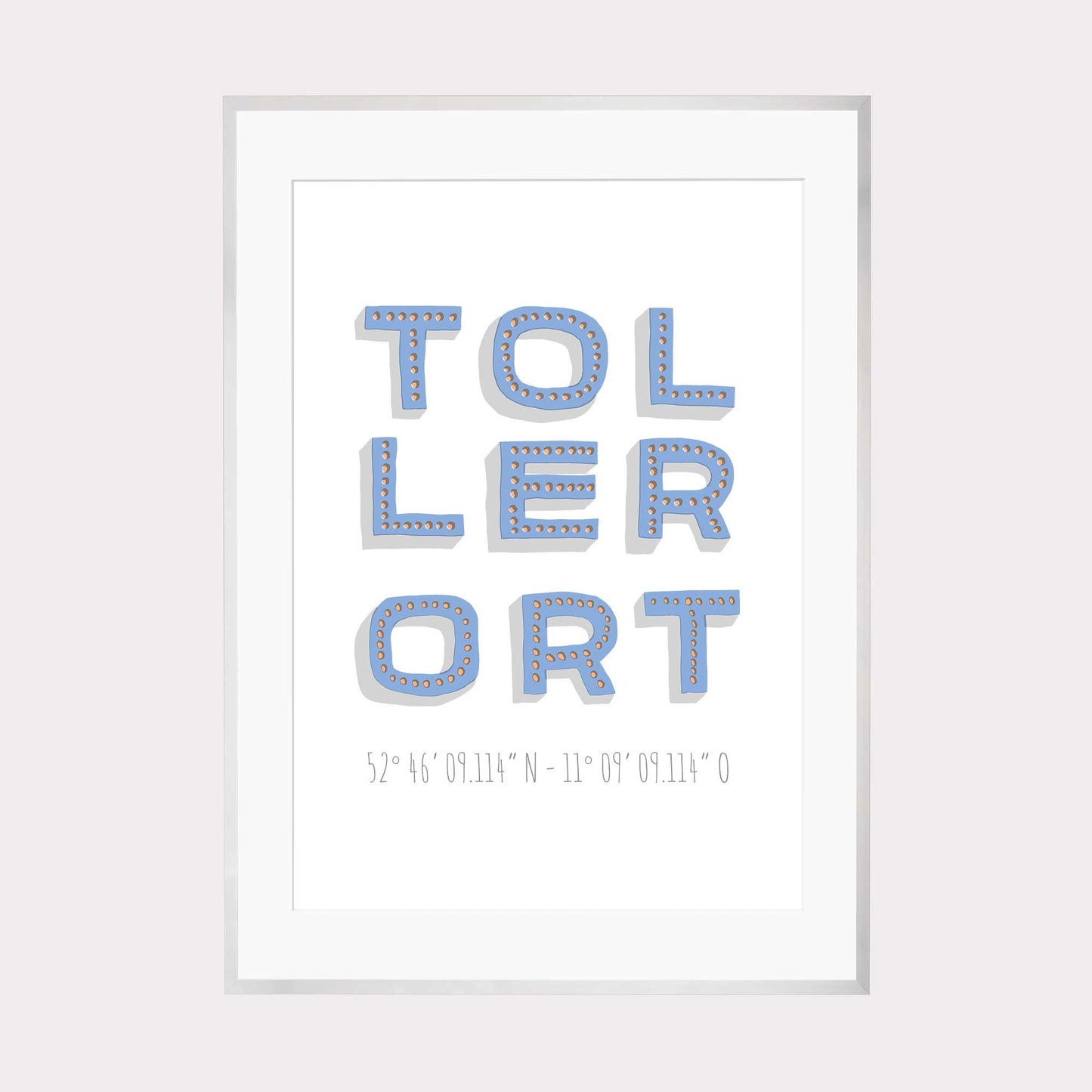 Print personalisierbar | Koordinaten Toller Ort