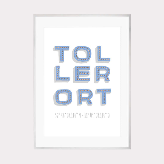 Print personalisierbar | Koordinaten Toller Ort