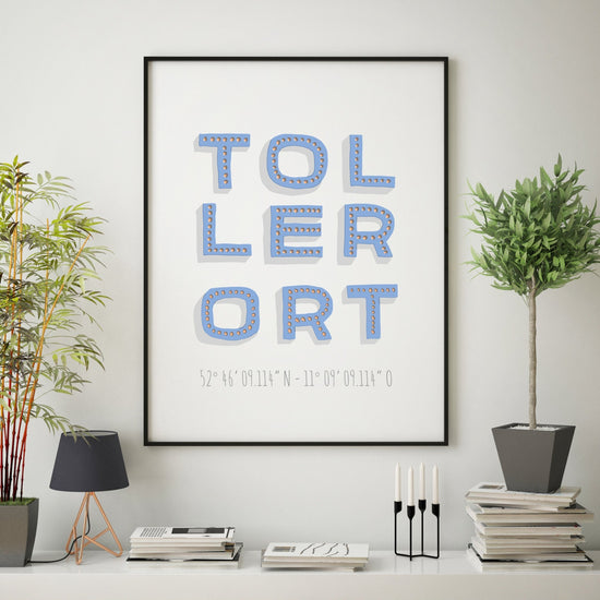 Print personalisierbar | Koordinaten Toller Ort