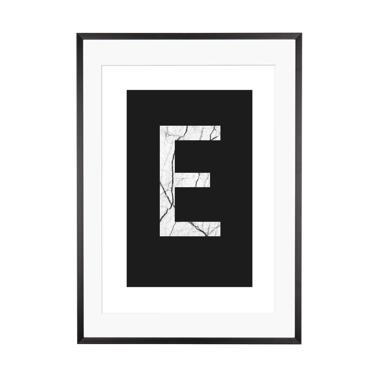 Art Print | "Marble E" - Buchstabe Alphabet