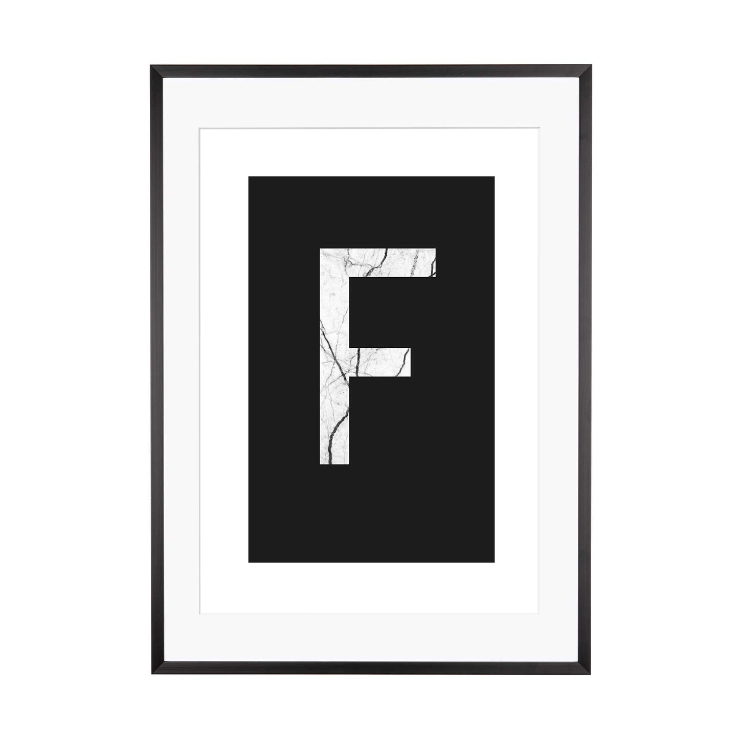 Art Print | "Marble F" - Buchstabe Alphabet