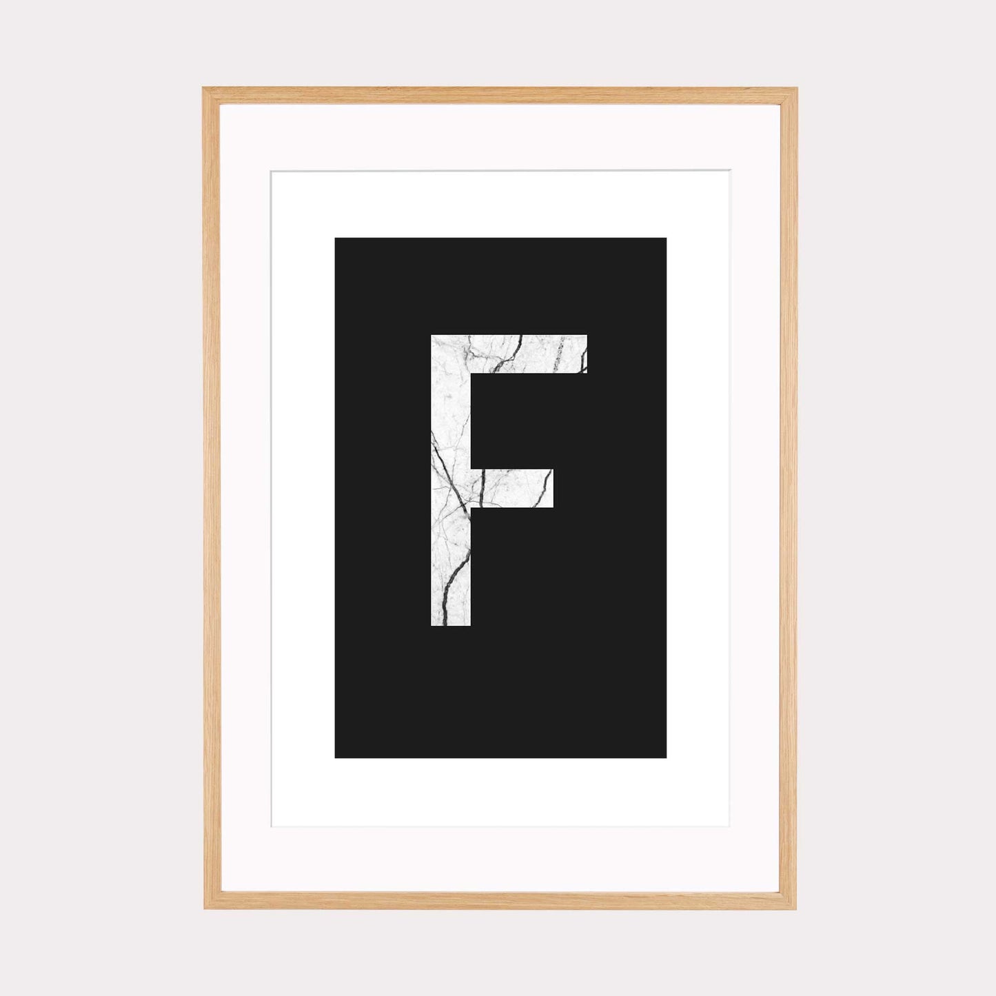 Art Print | "Marble F" - Buchstabe Alphabet