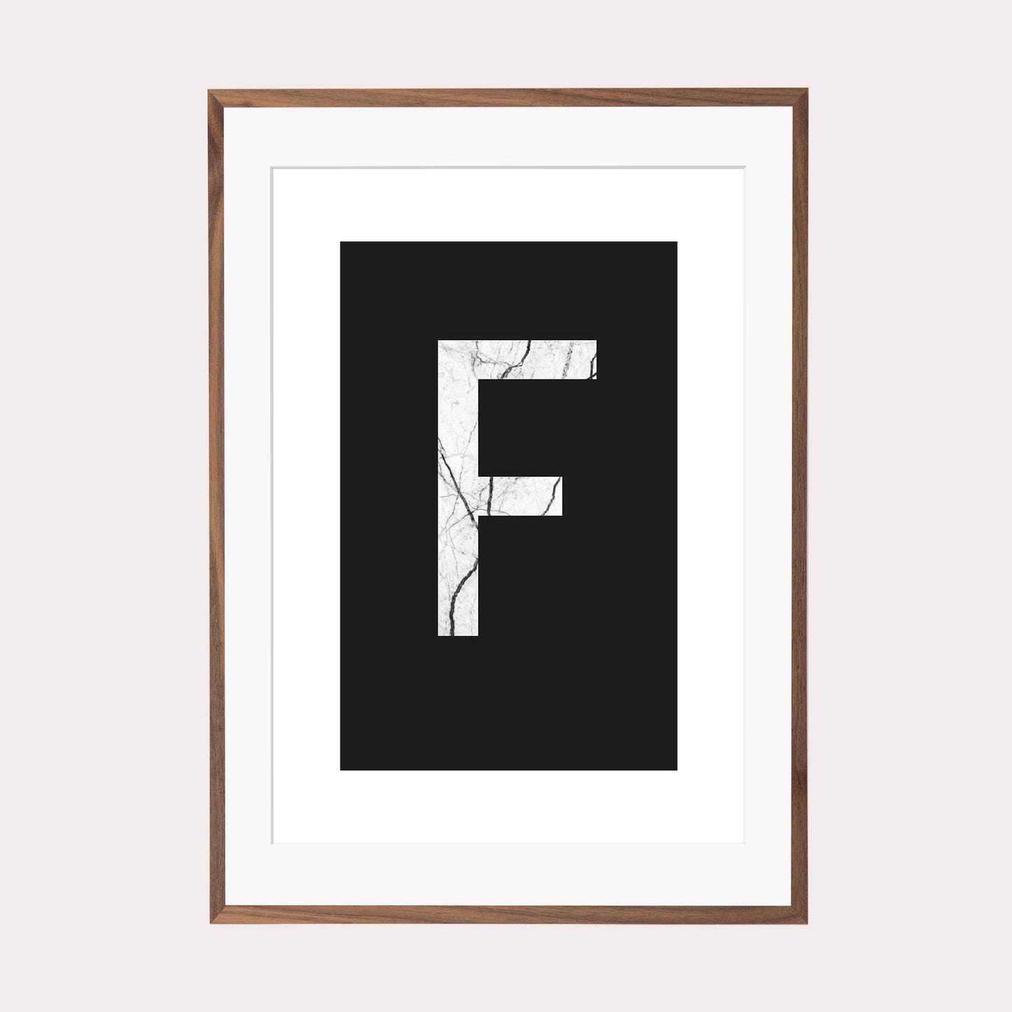 Art Print | "Marble F" - Buchstabe Alphabet