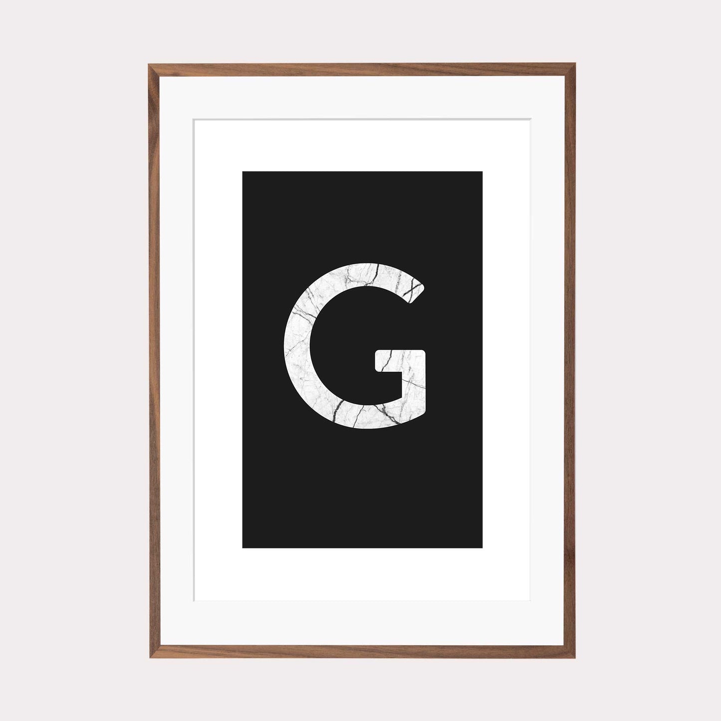 Art Print | "Marble G" - Buchstabe Alphabet