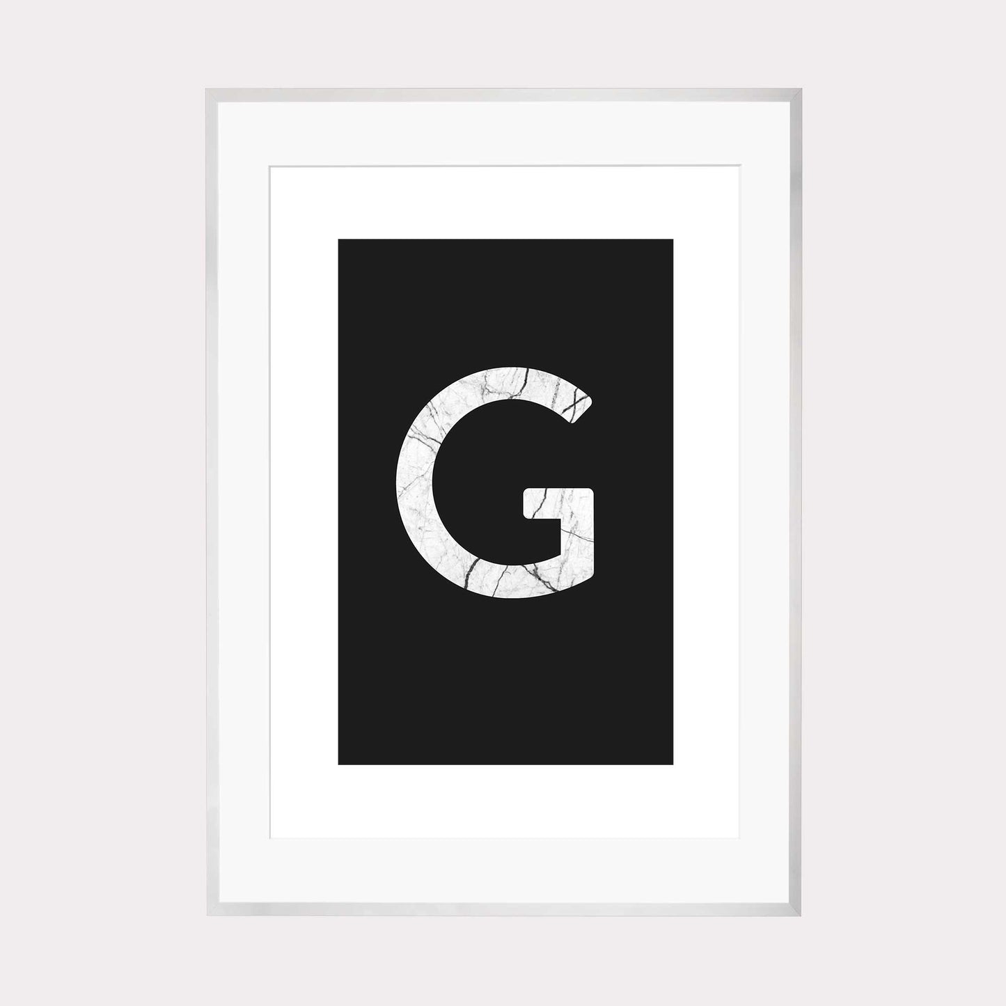Art Print | "Marble G" - Buchstabe Alphabet